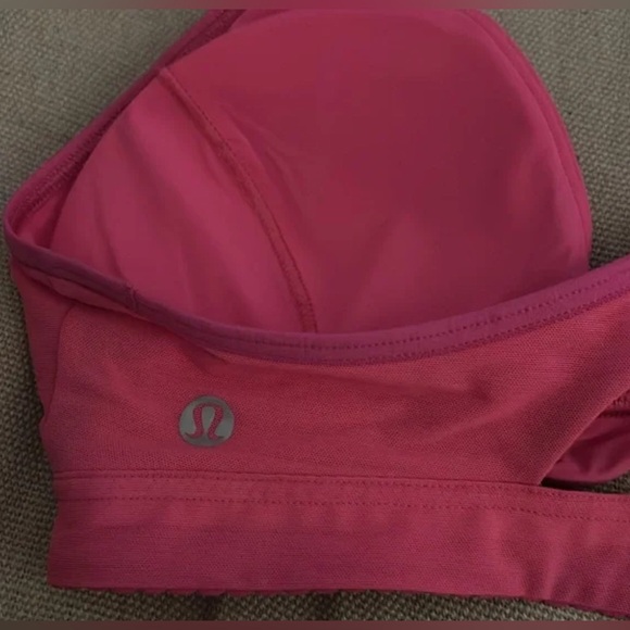 NWOT Rare Lululemon All Day Breeze Bra Pink - Picture 4 of 10
